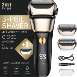Shavers for Men with 2 Shaving Heads